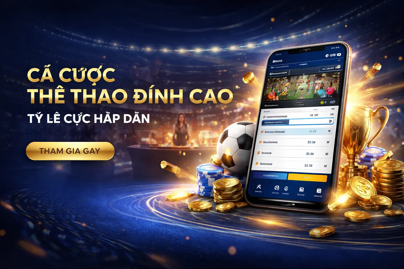 Sân vận động với các trận đấu thể thao sôi động tại vmax